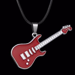 Leather Chain Guitar Necklace